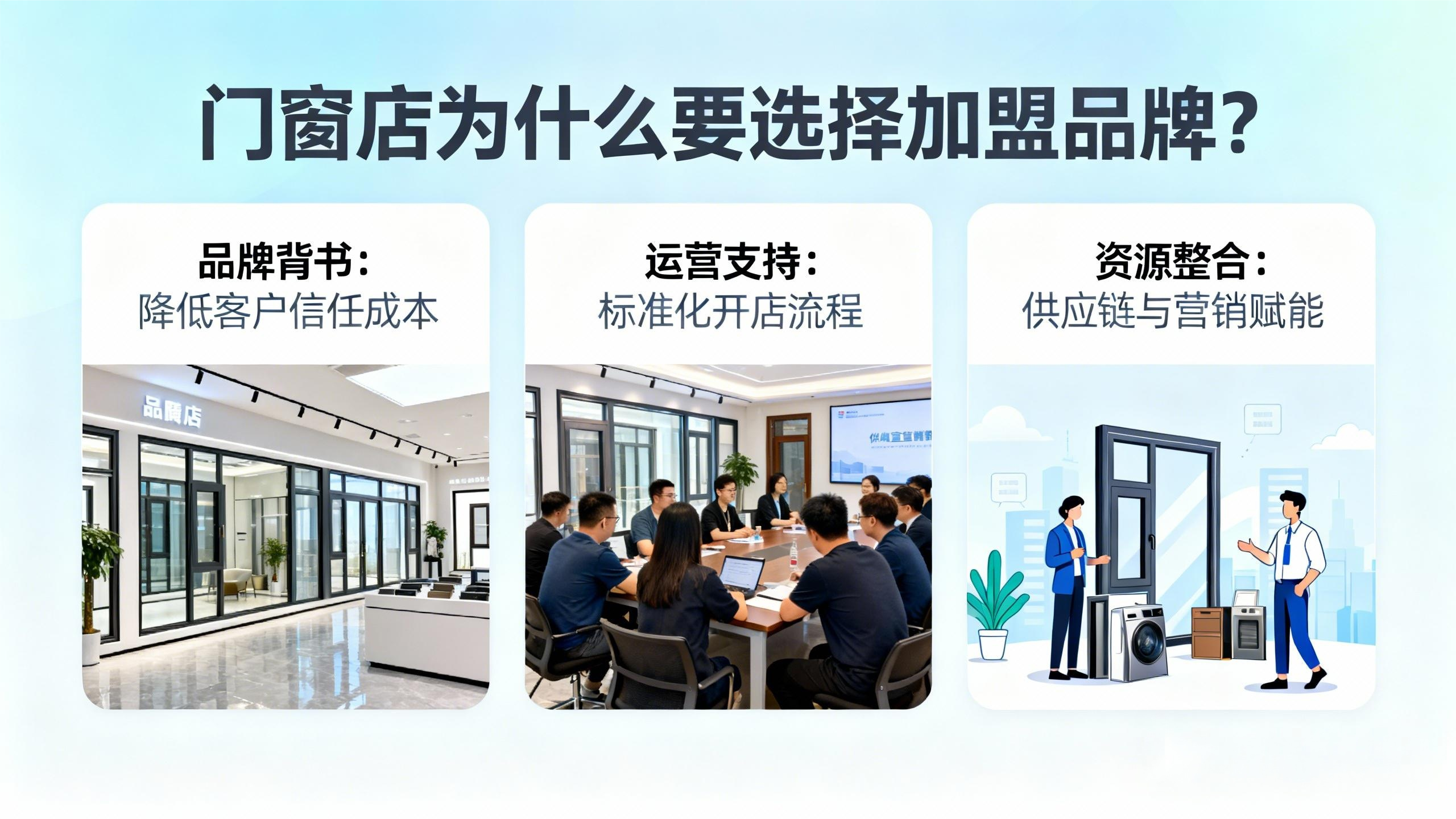門窗店為什么要選擇加盟品牌？