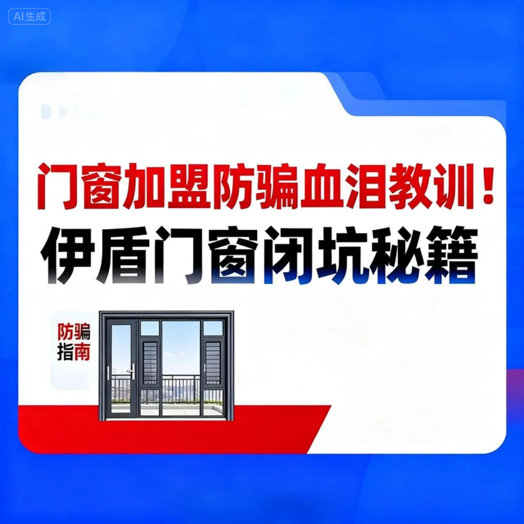 門窗加盟防騙血淚教訓！伊盾門窗閉坑秘籍讓加盟商半年回本