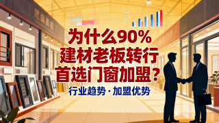 為什么90%建材老板轉行首選門窗加盟？