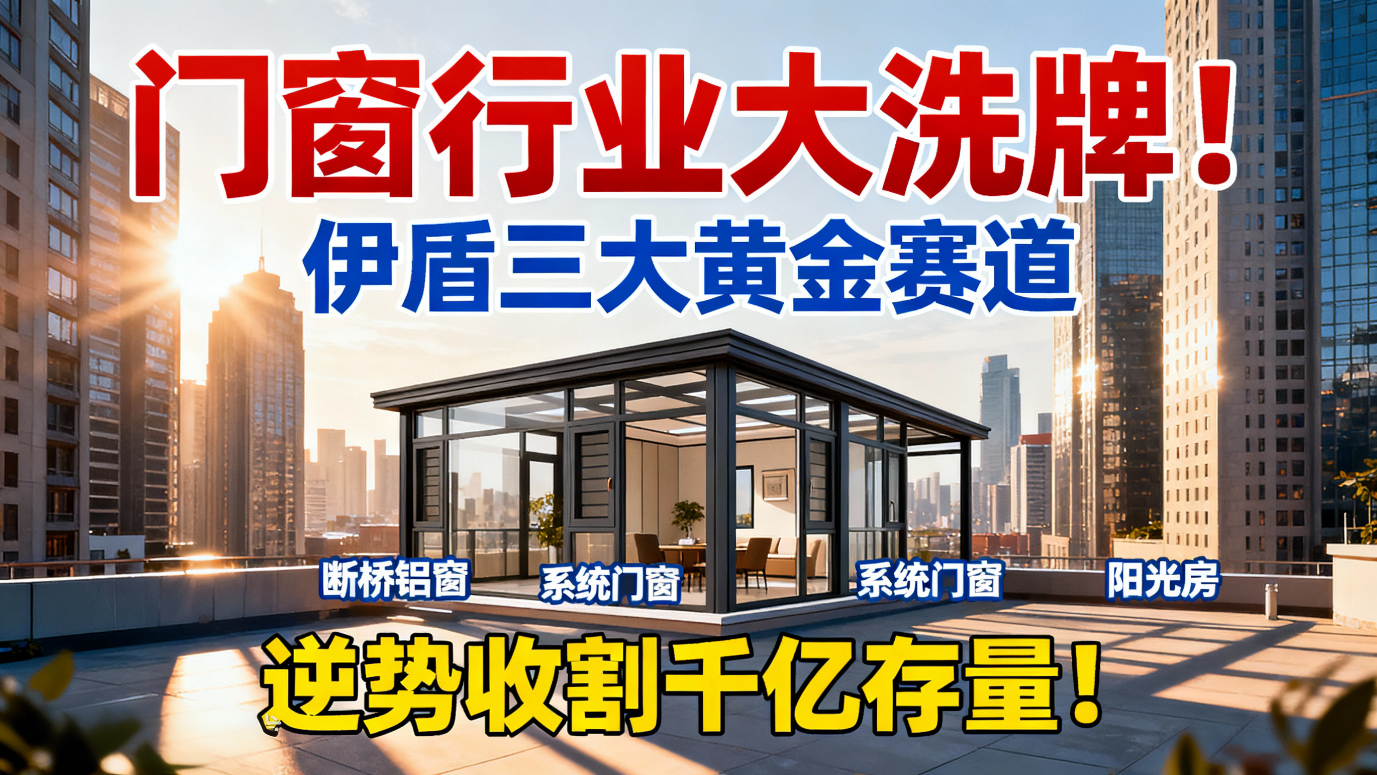 門窗行業(yè)大洗牌！伊盾三大黃金賽道，逆勢(shì)收割千億存量！