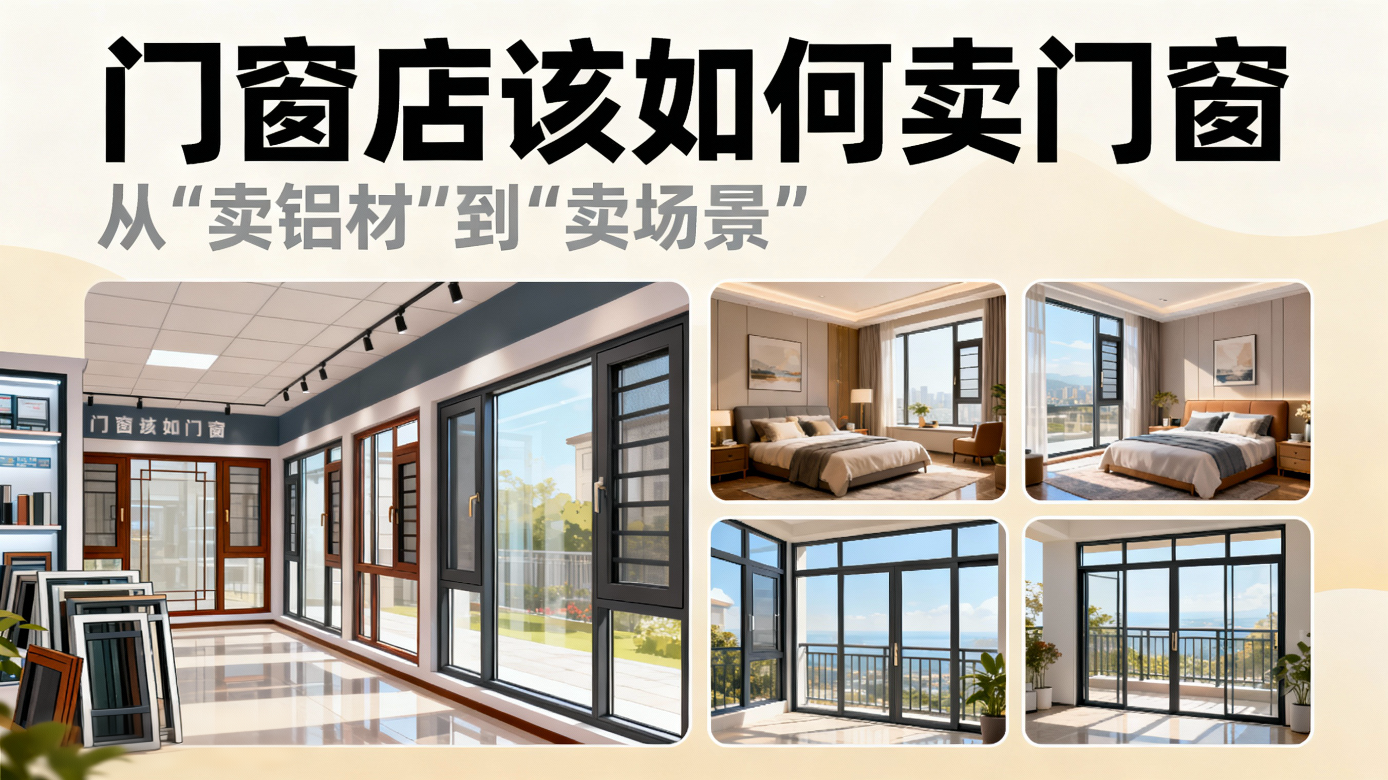 門窗店該如何賣門窗：從“賣鋁材”到“賣場(chǎng)景”