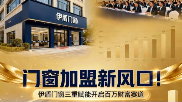 門窗加盟新風口！伊盾門窗三重賦能開啟百萬財富賽道