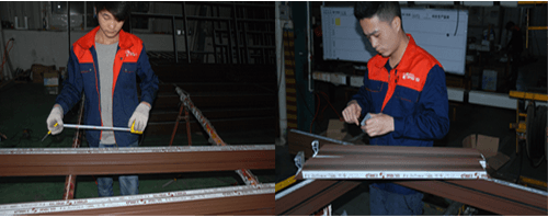 伊盾門窗一線生產員工