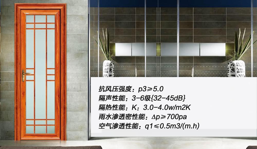b旺府系列鋁合金衛(wèi)生間門產(chǎn)品參數(shù)