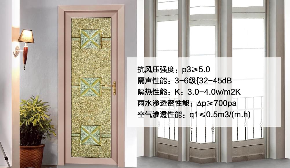 d銀盾入戶式平開門產品參數