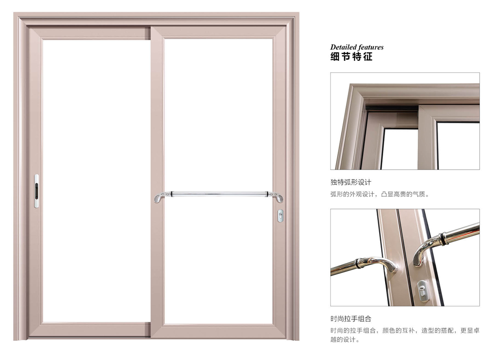 金盾推拉門產品細節